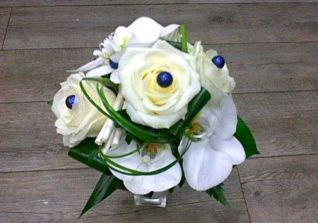 Bouquet de marie bleu